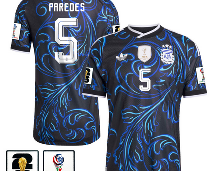 Leandro Paredes Argentina National Team 2026 Away Jersey - Blue