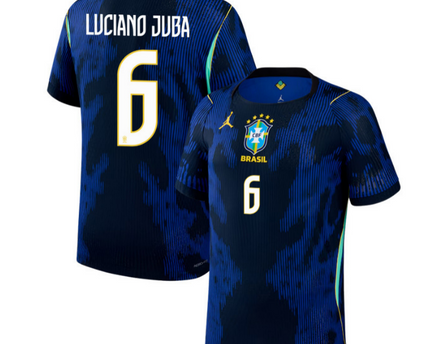Luciano Juba Brazil National Team 2026 Away Jersey - Blue