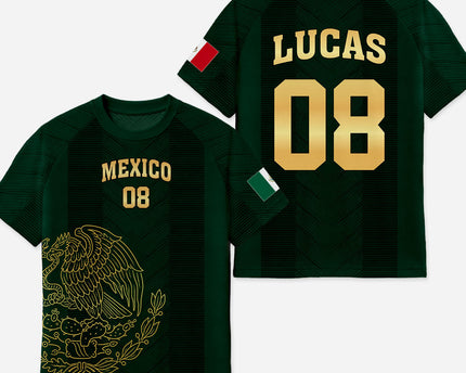 Mexico National Team Soccer Jersey with Name - Custom Soccer Gifts