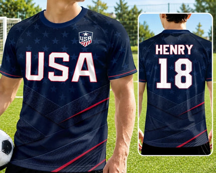 Personalized USA Soccer Jersey Custom Name Gift for Soccer Fans