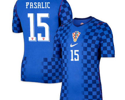 Mario Pasalic Croatia National Team 2026 Away Jersey - Blue