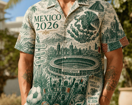 Mexico El Tri World Cup 2026 Limited Edition Hawaiian Shirt