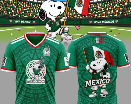 Mexico x Snoopy World Cup 2026 Special Jersey Shirt