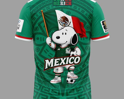 Mexico x Snoopy World Cup 2026 Special Jersey Shirt