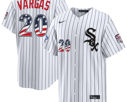 Men's Miguel Vargas Chicago White Sox 2026 All-Star Edition Stars & Stripes Stadium Pick-A-Player Jersey - White