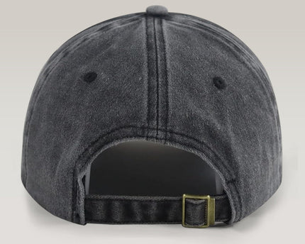 Custom Photo And Name Dog Washed Denim Baseball Cap For Dog Pet Lover