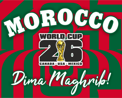 Morocco World Cup 2026 Football Supporter Flag