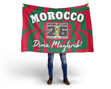 Morocco World Cup 2026 Football Supporter Flag
