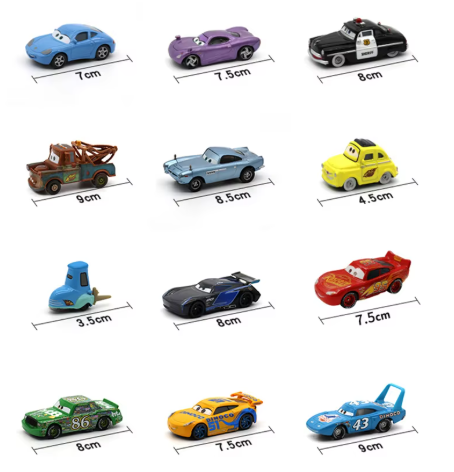 Cars 3 Lightning Mcqueen Toys Mater Model Collection 1:55 Diecast Vehicles Alloy Car Toy For Children Gifts