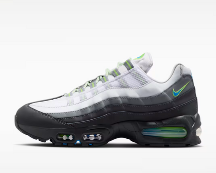 Men's Nike Air Max 95 Black Action Green Shoes