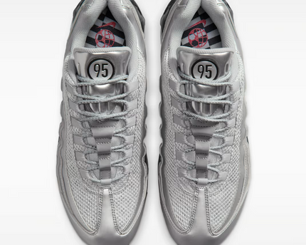 Men's Nike Air Max 95 Metallic Silver Shoes