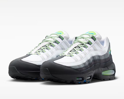Men's Nike Air Max 95 Black Action Green Shoes