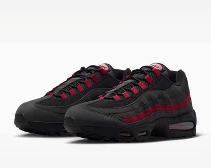 Men's Nike Air Max 95 Black Team Crimson Shoes
