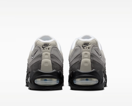 Men's Nike Air Max 95 Black Metallic Silver Shoes