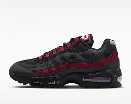 Men's Nike Air Max 95 Black Team Crimson Shoes