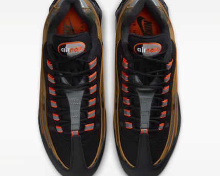 Men's Nike Air Max 95 Golden Beige Safety Orange Shoes
