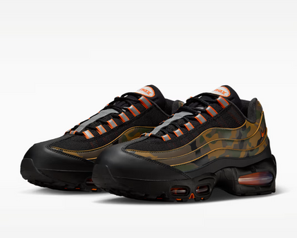 Men's Nike Air Max 95 Golden Beige Safety Orange Shoes