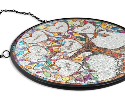 Family Unbreakable Bond Tree Of Life - Personalized Stained Glass Window Hanging Suncatcher