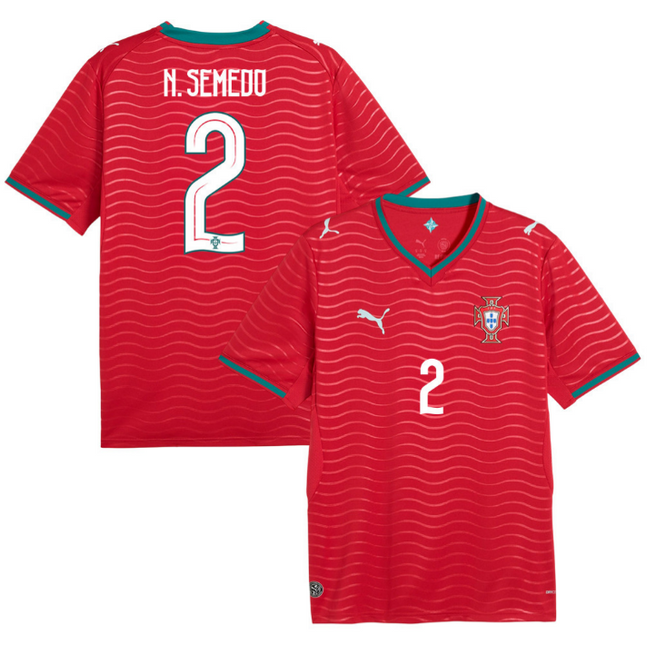 Nelson Semedo Portugal National Team 2026 Home Jersey - Red