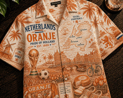 Netherlands Oranje World Cup 2026 Limited Edition Hawaiian Shirt