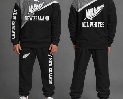 New Zealand "All Whites" World Cup 2026 Special Hoodie Jogger Set