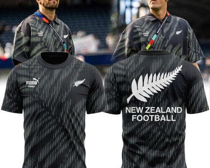 New Zealand National Football Team World Cup 2026 Black Shirt