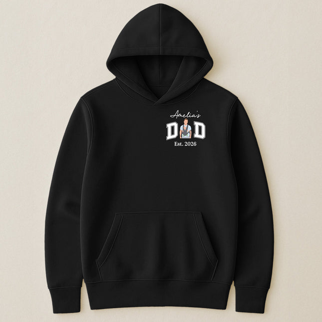 New Dad, Mom, 1st Parents - Custom Name & Photo Faceless Art - Personalized Shirt