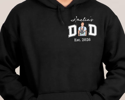 New Dad, Mom, 1st Parents - Custom Name & Photo Faceless Art - Personalized Shirt