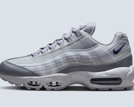 Men's Nike Air Max 95 Grey Midnight Navy Shoes