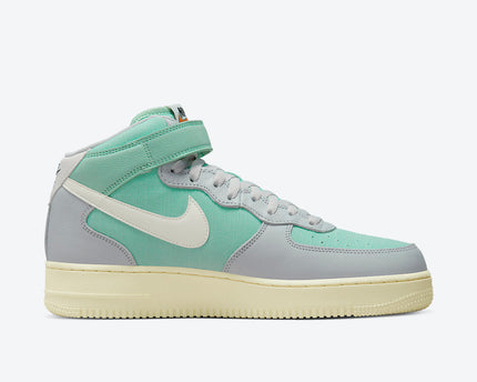 Men's Nike Air Force 1 Mid 'Grey Fog and Enamel Green' Shoes