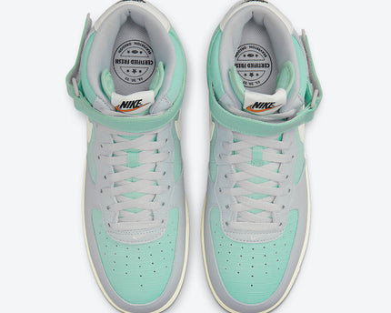Men's Nike Air Force 1 Mid 'Grey Fog and Enamel Green' Shoes