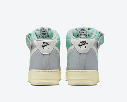 Men's Nike Air Force 1 Mid 'Grey Fog and Enamel Green' Shoes
