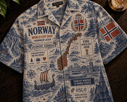 Norway Drømmen Lever World Cup 2026 Limited Edition Hawaiian Shirt