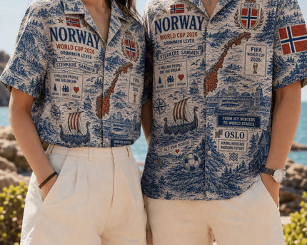Norway Drømmen Lever World Cup 2026 Limited Edition Hawaiian Shirt