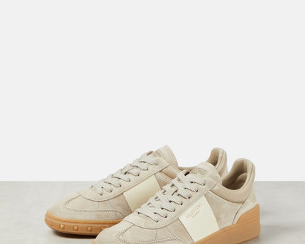 Men's Valentino Garavani Upvillage Low-Top Beige Sneakers