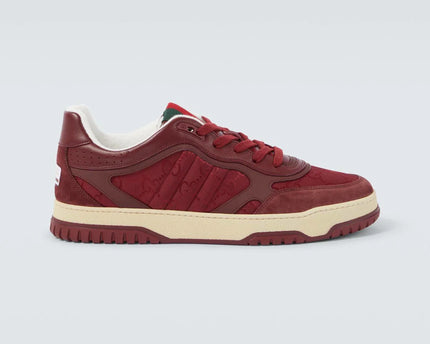 Men's Gucci Re-Web Burgundy Sneakers