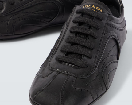 Men's Prada Montecarlo Re-Edition 2005 Leather Black Sneakers
