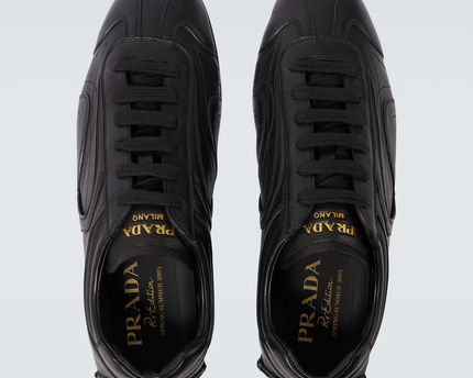 Men's Prada Montecarlo Re-Edition 2005 Leather Black Sneakers