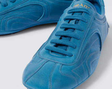 Men's Prada Montecarlo Re-Edition 2005 Leather Blue Sneakers