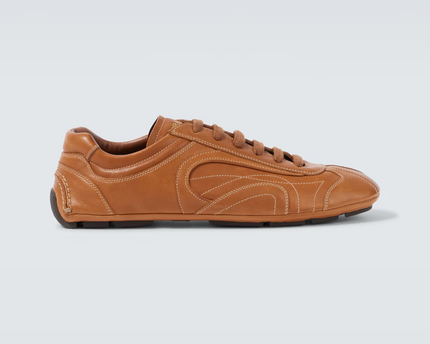 Men's Prada Montecarlo Re-Edition 2005 Leather Brown Sneakers