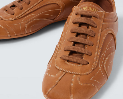 Men's Prada Montecarlo Re-Edition 2005 Leather Brown Sneakers