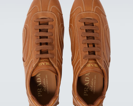 Men's Prada Montecarlo Re-Edition 2005 Leather Brown Sneakers