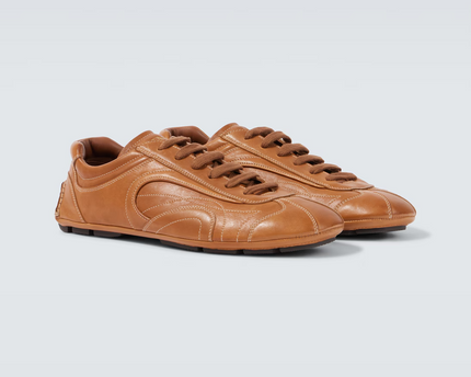 Men's Prada Montecarlo Re-Edition 2005 Leather Brown Sneakers