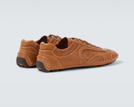 Men's Prada Montecarlo Re-Edition 2005 Leather Brown Sneakers