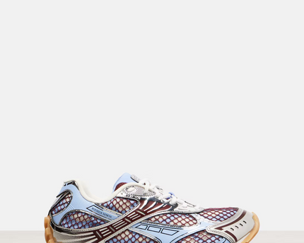 Men’s Bottega Veneta Orbit Blue Brown Silver Sneakers