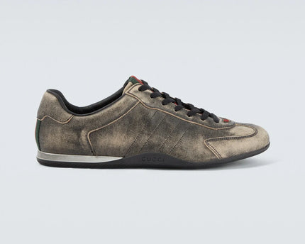 Men's Gucci Shift Black Leather Sneakers