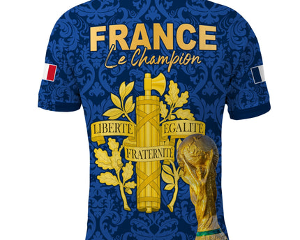 France Football Polo Shirt Elegant Lily World Cup Les Bleus Le Champion