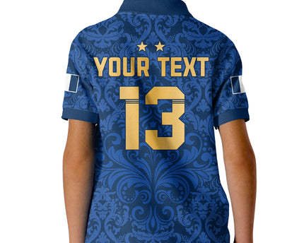 (Custom Text and Number) France Football Polo Shirt Elegant Lily World Cup Les Bleus Le Champion