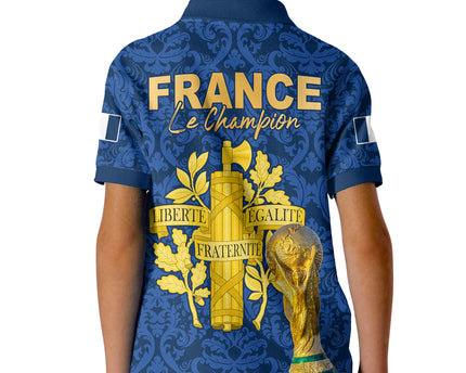 France Football Polo Shirt Elegant Lily World Cup Les Bleus Le Champion