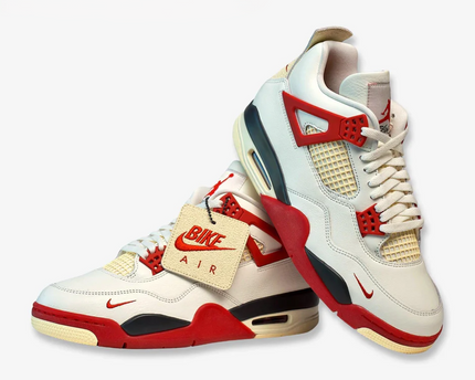 Men's Air Jordan 4 Retro OG SP x Nigel Sylvester 'Brick After Brick  Vintage Fire Red' Shoes